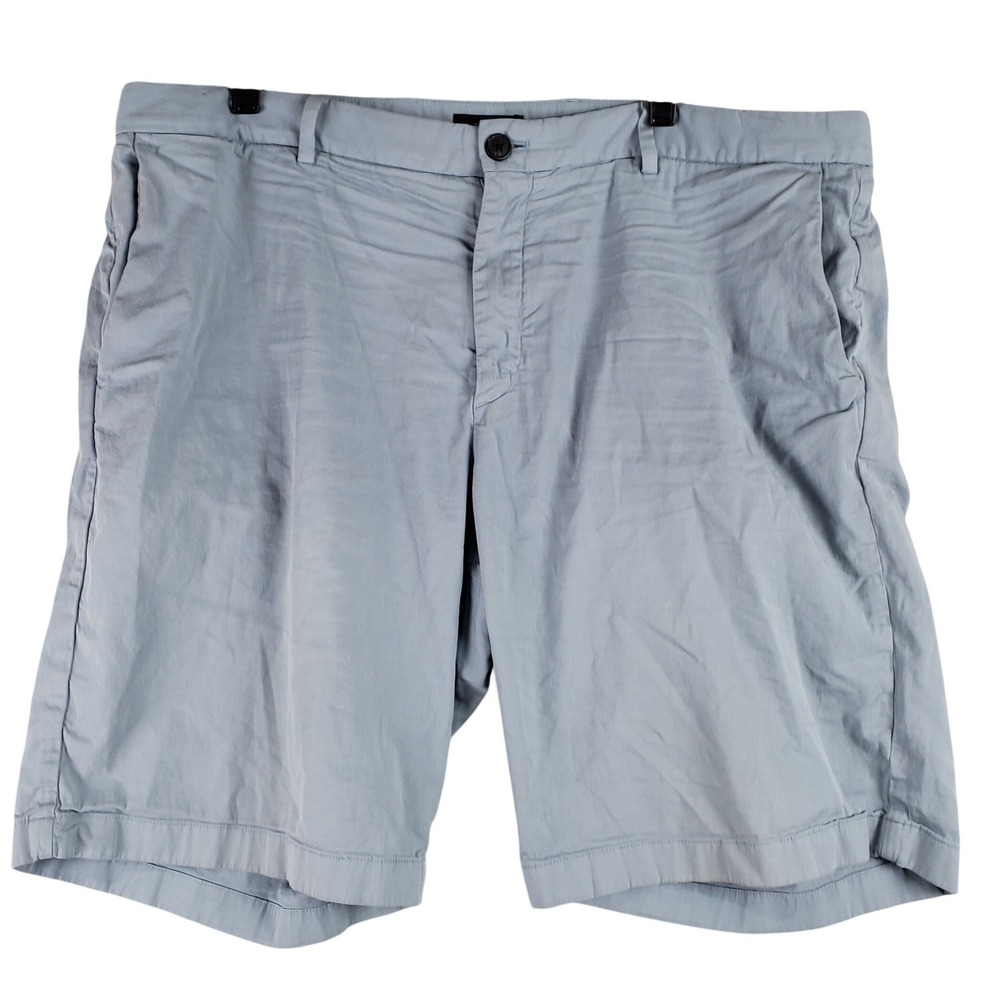 Theory Zaine SW S Patton Twill Cotton Shorts Mens 38 Light Blue Chino Preppy